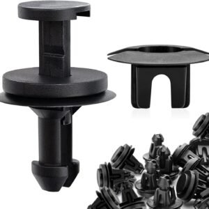 AOIT 15 Sets Air Deflecter Retainer Clips & Grommets, Front Bumper Clip Compatible with Che vrolet Silverado Colorado Avalanche G MC Sierra Yukon, Retainer Clips Replace G M 15733971 & 15733970